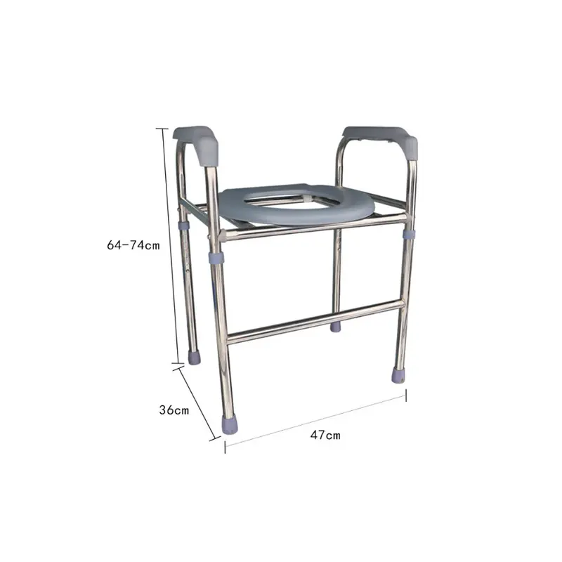 Adjustable Aluminium Alloy Raised Toilet Seat Frame Riser 4