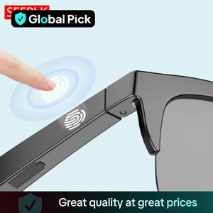 Smart Glasses Music HiFi Headset, Wireless 5.3 Headphone Wearable Smart Glasses with HD Mic for Driving, Sports, Call, Music, Stereo Dual Speaker Touch Glasses Earphone, Smartgoggles, Electronic Gadgets, Multifunctional Audio Sunglasses, Wearable Devices