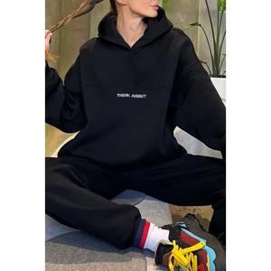 Hot Sale Spring and Autumn Women's Fashion Hooded Printed Sweatshirt Sports Casual Set for Ladies Clothes Womenswear tracksuit  set spotlight  clothes Gamis Long Sleeve 2  pcs travel  fit two    outfit