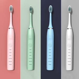 Electric Toothbrush, 1 Count Rechargeable Automatic Smart Toothbrush with 3 Counts Soft Brush Heads, Oral Care Toothbrush for Home & Travel, Replaceable Brush Heads