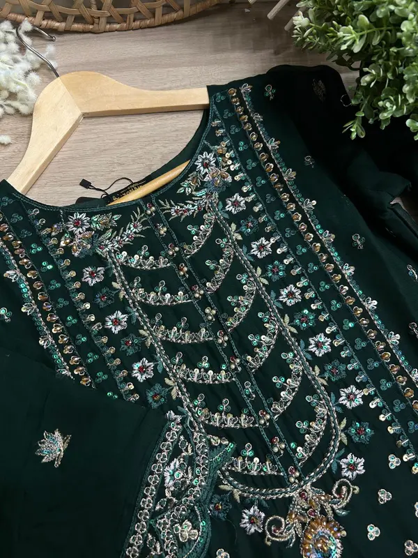 FND-131 Readymade Designer Chiffon Sharara Suit 6