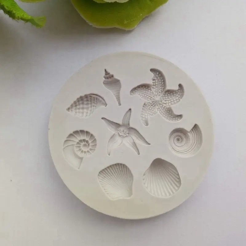 Sea Shell Silicone Fondant Baking Decorating Mould for Cake and Cookie Making Birthday 4