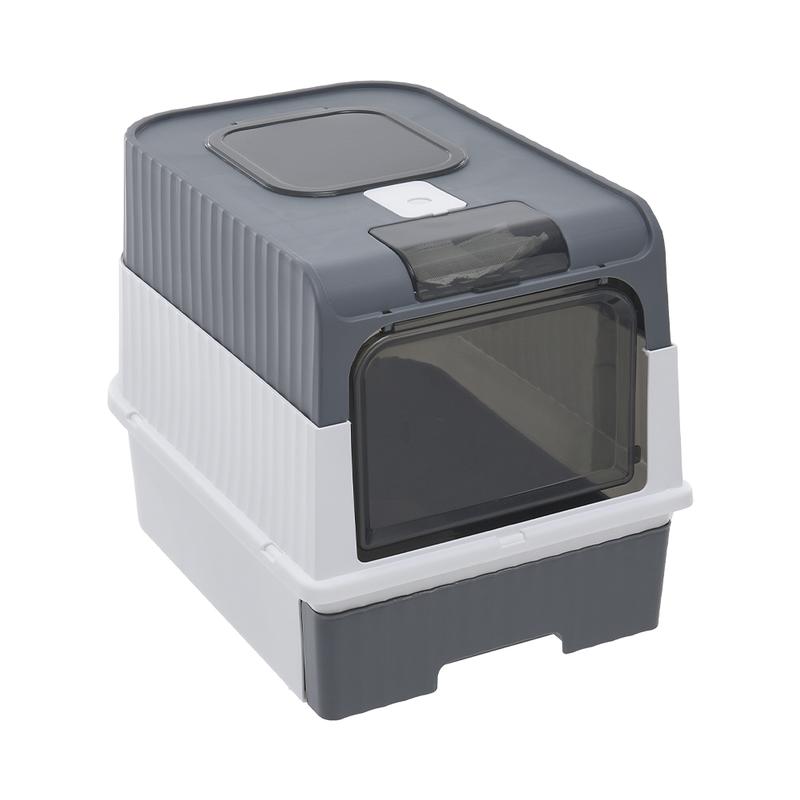 Pets Mood Enclosed Cat Litter Box with UV Sterilization, Odor Control & Easy Cleaning 3