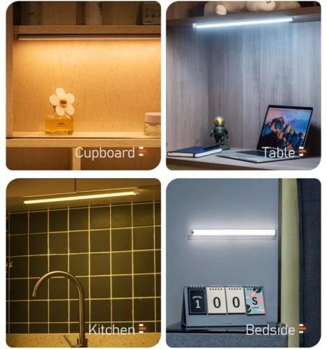 Strip Light LED PIR Motion Sensor USB Rechargeable Magnetic Cabinet Closet Lamp 2