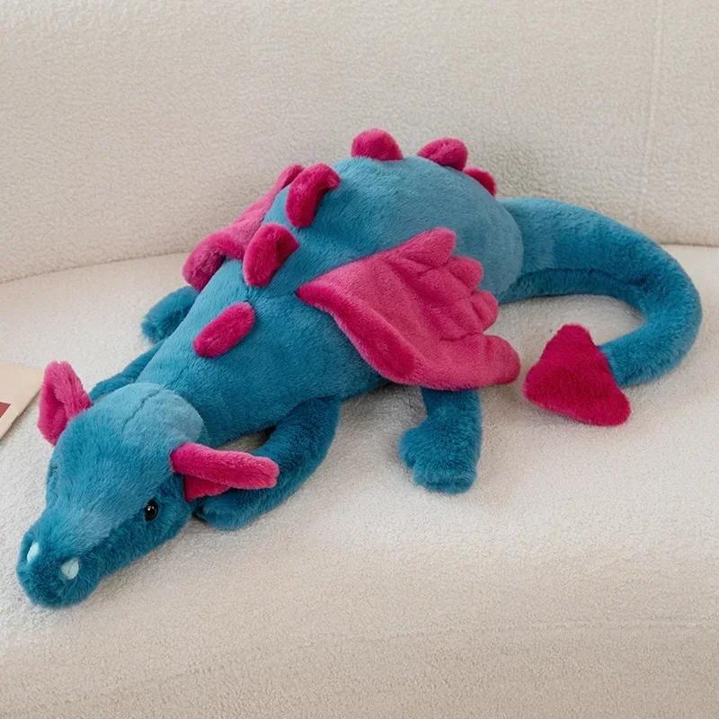 New Dragon Plush Toys Stuffed Dinosaur Flying Wings White Pink Green Blue Dragons PLushies Dolls Birthday Gift 6