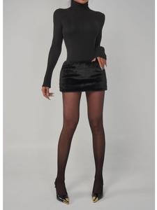 Casual belt safety pants box type hairy short skirt casual belt safety pants box type hairy short skirt