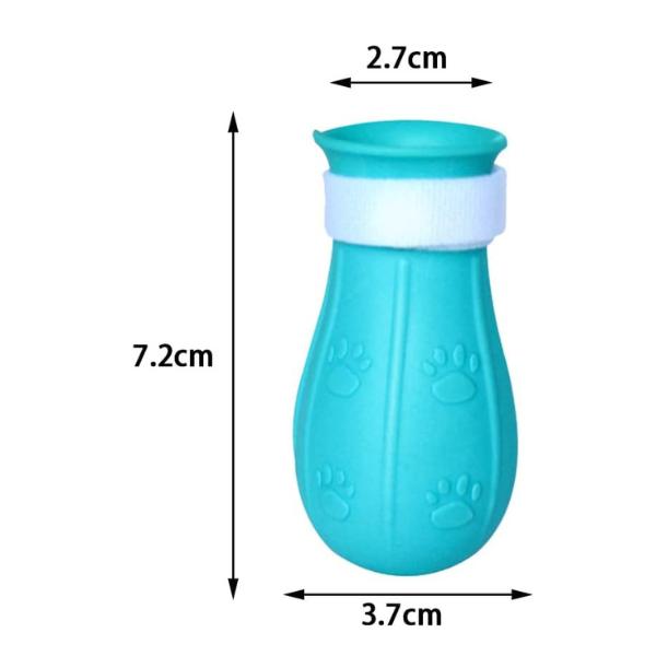 4 Pcs Cat Anti-Scratch Boots Adjustable Cat Paw Protector Foot Covers Cat Claw Protection Shoes for Home Bathing Shaving Cat Paw Protector 1