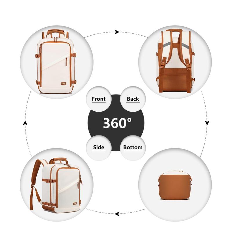 Cabin Bag 40x20x25 for Ryanair - Underseat Travel Carry-On Backpack, 20L Cabin Size 5