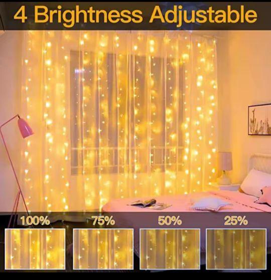 Product Introduction of 3m x 3m LED Curtain Lights - White or Warm White with Adjustable Settings for Weddings, Home Décor, Festivals & Parties 19