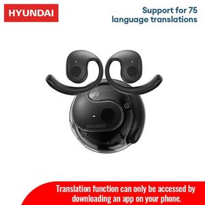 HYUNDAI HY-T26 Pro Wireless Earphone, Ear Mounted BT Headset with Translation Function, AI Intelligent Function Earphone for Cross-language Communication