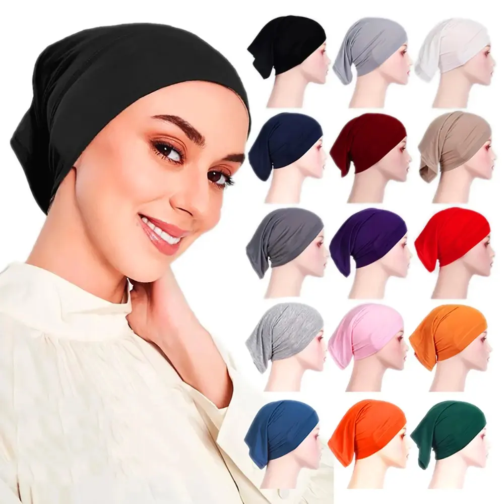 Soft Cotton Tube Hijab Cap (H065) for Women - Breathable Underscarf - 26 Colors - Ready to Wear