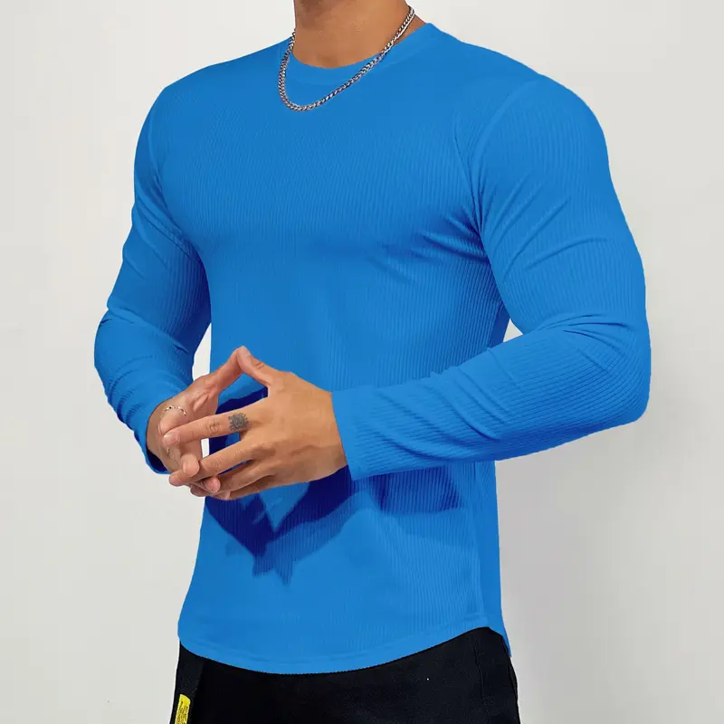 Fitness Muscle Men's Training Long Sleeve T-Shirt for Bodybuilding 1
