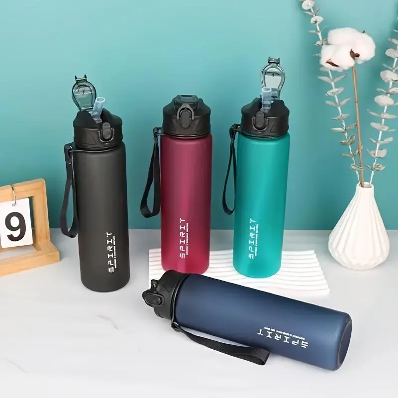 25.36oz Leak-Proof Sports Water Bottle with Straw and Carrying Loop, BPA-Free PC Material, Portable with Seal Lid for Fitness, Camping, School - Ideal Gift for Christmas, Valentine's, Labor, Teacher's Day 6