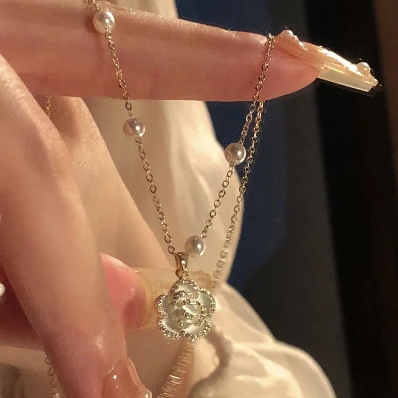 Delicate Camellia Necklace