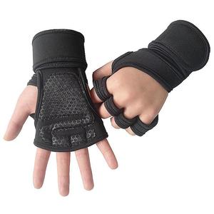 1 Pair Weightlifting Half Finger Gloves, Gym Workout Training Hand Protector, Sports & Outdoor Accessories