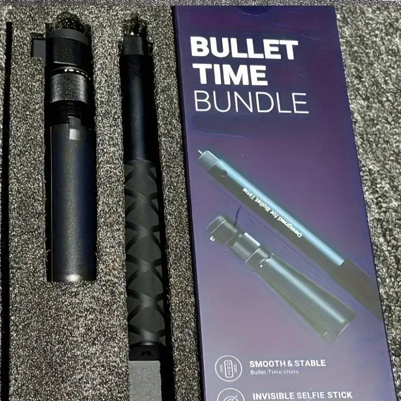 Insta360 Bullet Time Bundle Accessories: Rotating Handheld Tripod Selfie Stick Set for Insta360 X4/ X3/ GO 3S/ One X2/One RS/One R/One etc. Sports Cameras 4