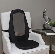 Product Introduction of HoMedics Shiatsu Back and Shoulder Massager - Adjustable Massage Chair, Ease Stiffness / Tension with 3 Zone Settings, Relax Full, Upper + Lower Back Muscles, Roller, Vibration, Soothing Heat – Black 32