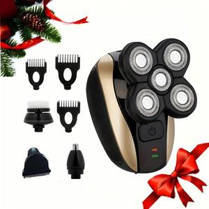 5-in-1 USB Charging Electric Shaver, Comfort Multi-functional Facial Care Tools, Waterproof Personal Care Appliances, Portable Cordless Hairdresser Set, Stocking Fillers Gift