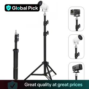 Portable Projector Stand with Adjustable Height, 1 Count Sturdy Projector Tripod with Multi-angle Adjustment, Easy Assemble Floor Mount Bracket for Home Office, Outdoor Movie Accessories