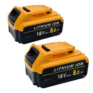 (No shipping fee)2/4PCS 8.0mAh/12.0mAh 18V DCB200 replacement battery for DCB200 DCB184 DCB180 DCB200 battery for dewalt power tools