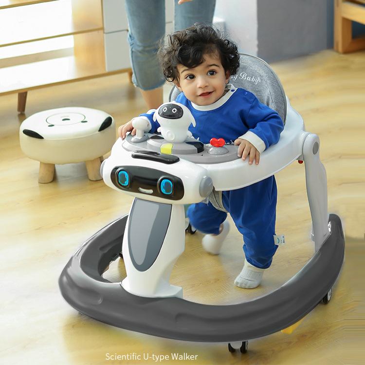 Product Introduction of Baby Walker Anti-O-leg Baby Children's Multi-functional Anti-rollover Walker 22