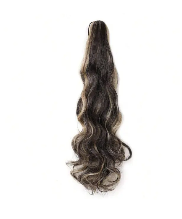 Natural Wavy Long Ponytail Clip for Women 8