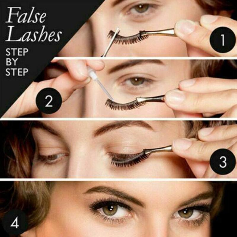 10Pairs 3D Mink False Eyelashes Wispy Cross Long Thick Soft Fake Eye Lashes UK  Cosmetic Makeup 1