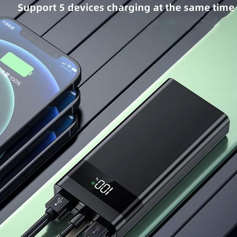 20000mAh Power Bank Portable Fast Charger 4 USB High Volume LED Battery Pack battery  power  bank wireless  magnetic  power  bank 7
