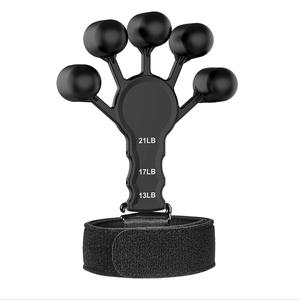Finger Exerciser, Adjustable Three-level Resistance Grip Strengthener, Hand Grip Exerciser, Gymtok
