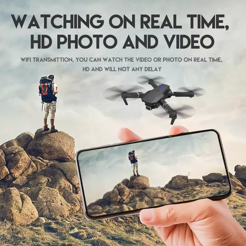 2025 New RC Drone With 4K HD Dual Camera WiFi FPV Foldable Quadcopter 5