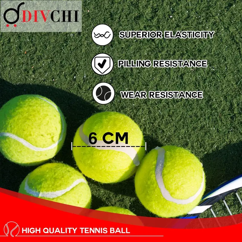 Tennis Balls With Mesh Bag, Sport Play Dog Toy Ball Sturdy & Durable, Great For Lessons, Practice, Throwing Machines & Playing with Pets (Pack Of 24)) 4
