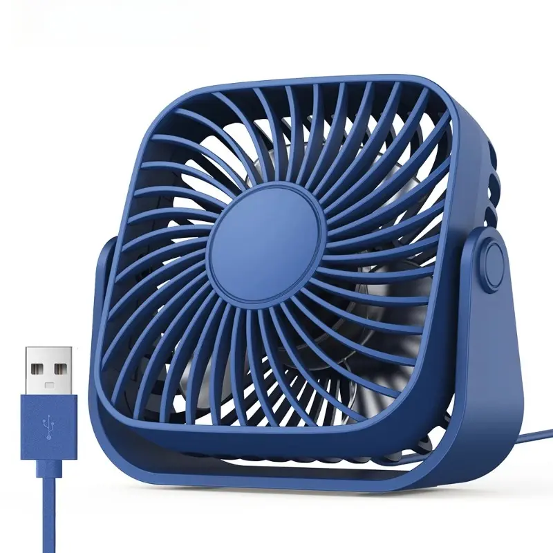 4Inch USB Mini Portable Fan for Camping,3 Speeds Quiet Desk Table Personal Fan,360°Adjustment Standing Fans for Room Home 8