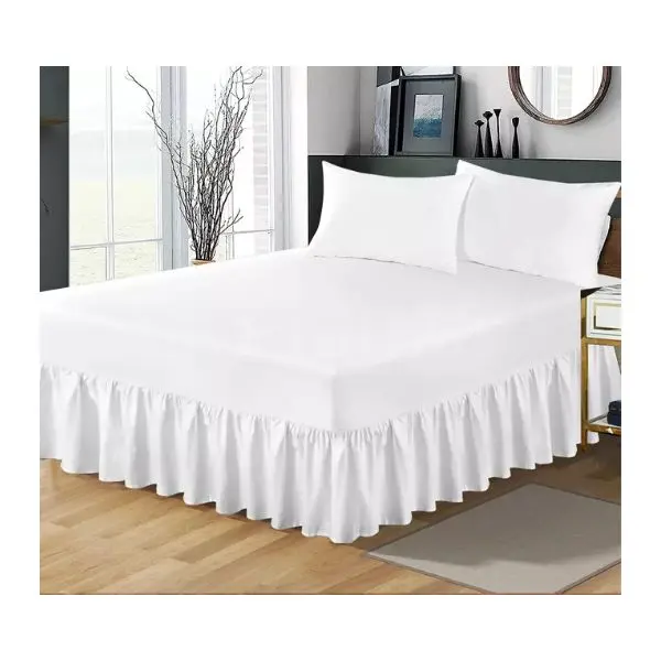 Extra Deep Fitted Valance Sheet for Beds - Single, Double, King Size - Pillowcases Available 5