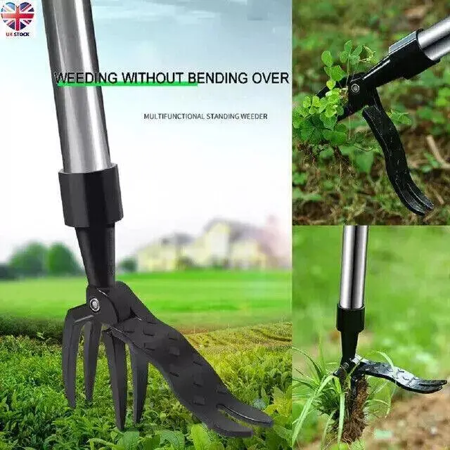 Stand Up Weeder Puller Weed Claw Grass Root Remover Killer Manual Garden Tool