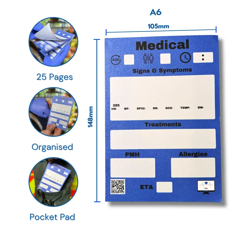 Medical, Trauma, Resuscitation Notepads 7