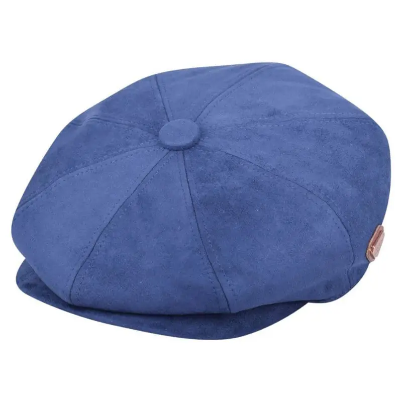 Classic Herringbone Newsboy Hat in Brown Check, Black, Charcoal & Blue – Royal Stallion Collection (S to 2XL) | Timeless Vintage Style 3