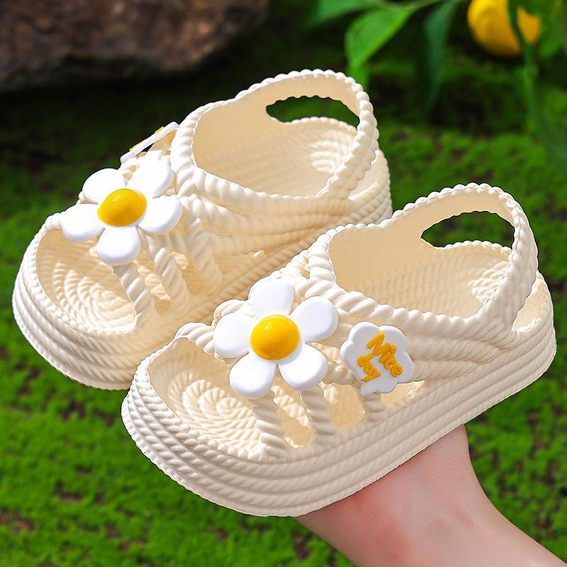 New Fashionable Cute Flower Princess Shoes for Girls, Versatile and Comfortable Beach Sandals 5
