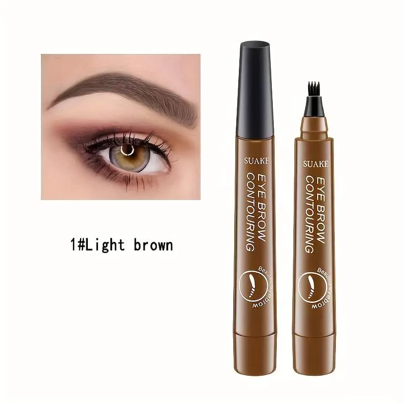 Waterproof 3D Liquid Eyebrow Pencil - Precision Contouring, Long-Lasting & Smudge-Proof, Sweat-Resistant for All Skin Types Makeup Cosmetic 2