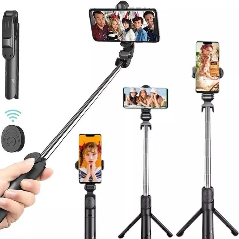 Flexible Tripod Holder Stand Selfie Stick With Bluetooth Remote For Mobile Phone 0