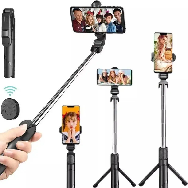 Flexible Tripod Holder Stand Selfie Stick With Bluetooth Remote For Mobile Phone 0