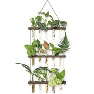 3 Tiered Hanging Plant Propagation Stations (1 Piece), Plant Terrarium, Glass Vase Creative Flower Pot, Wall Hanging Vase, Decorative Vase for Home Office Living Room Garden, Hanging Planters