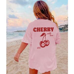 Lucky Cherries Back Logo T-Shirt