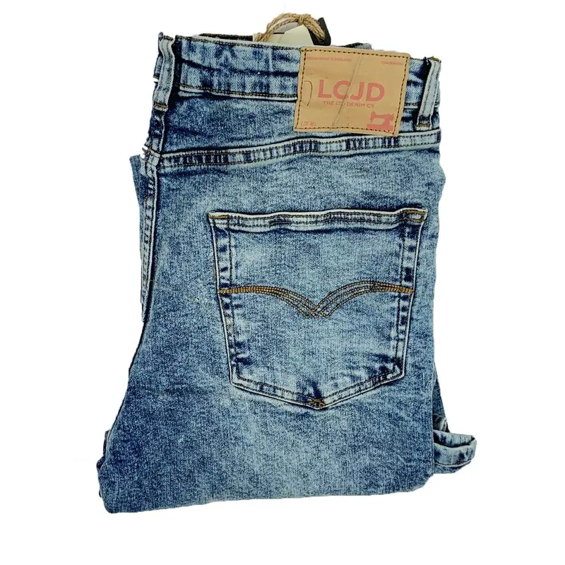 Men's Bootcut Jeans Acid Wash Stretch Indie Retro 70s LC20  | LCJ Denim 4