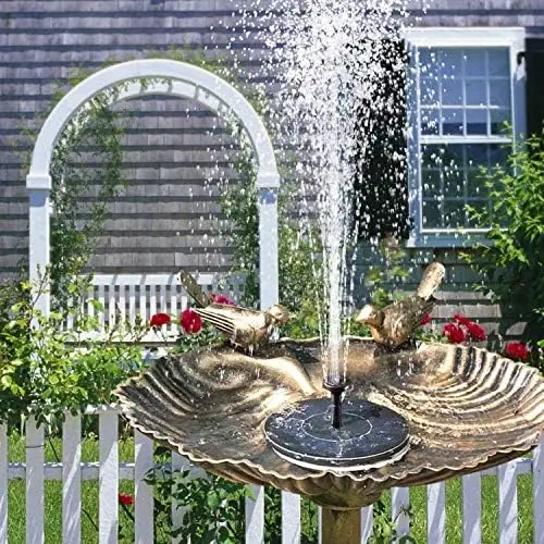 Jsdoin Solar Fountain Pump,Solar Powered Water Features with 7 Nozzles for The Garden, Floating Solar Pond Pump for Bird Bath,Pool, Patio,Pond and Fish Tank 4