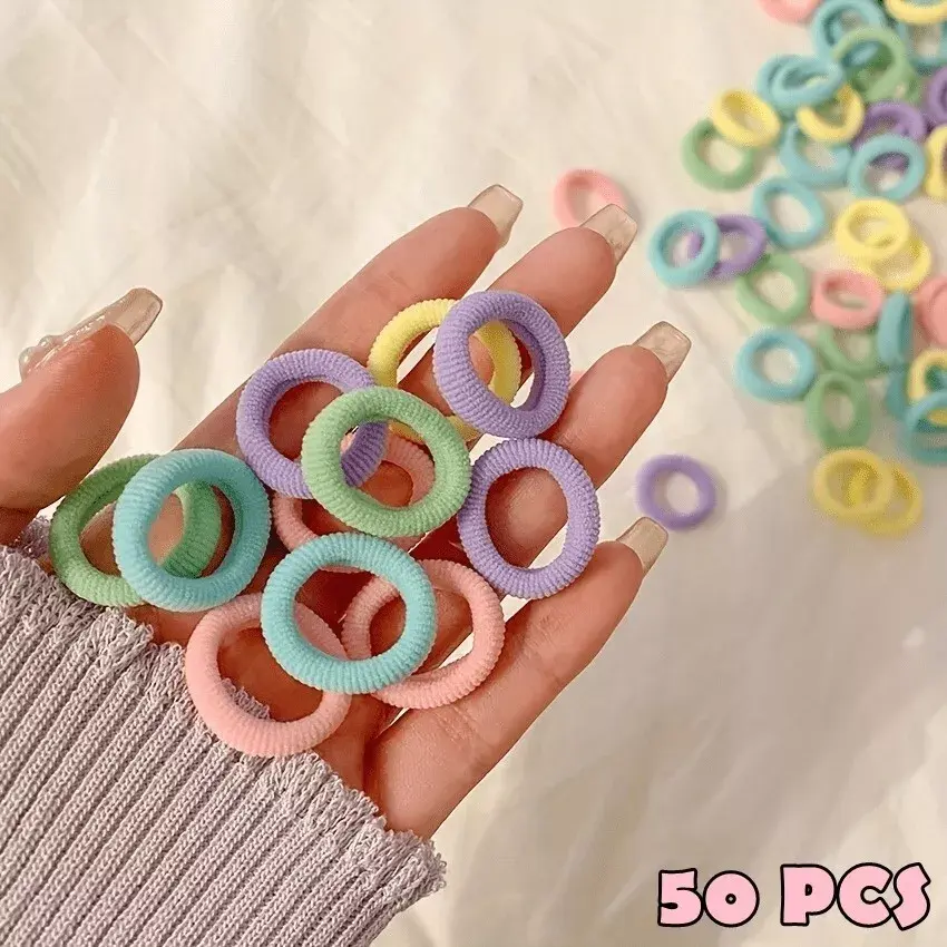 Pack Small Baby Girl Kids Mini Hair Elastics Bobbles Soft Bands Snag Free Colors