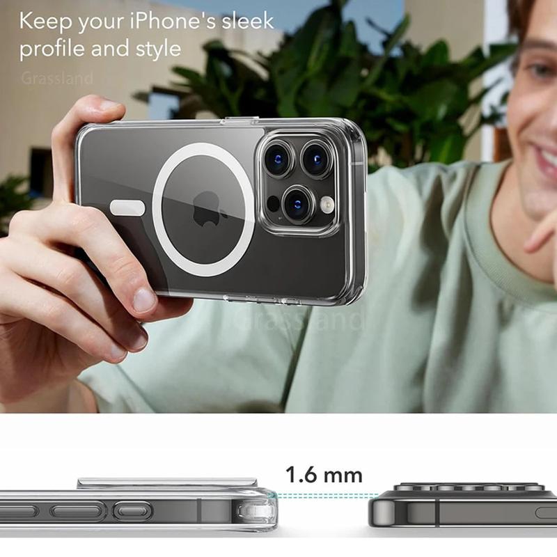 ClearShield MagRing Case – Magnetic, Military-Grade Protection for iPhone 7-16 Pro Max 4