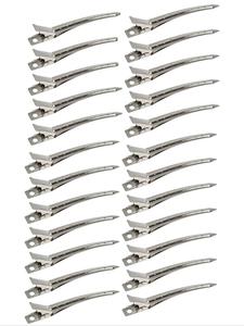 Large Duckbill Metal Hair Clips, Hair Styling Hairdressing Clips, Hand Push Corrugated Partition Positioning,  Hair Clips, Hair Clip Set