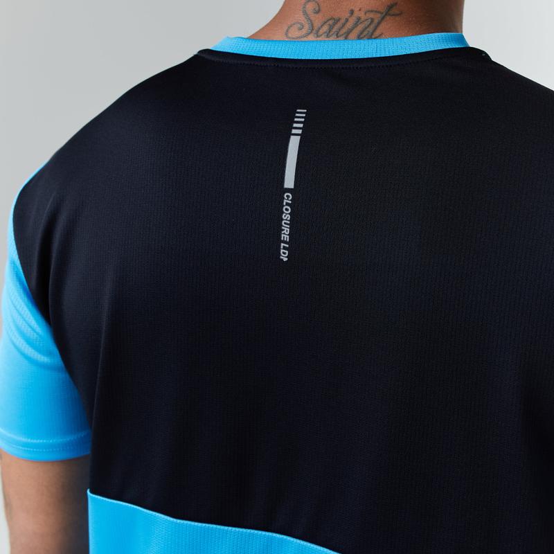 Cut & Sew Training Twinset | Neon Blue/Black 4