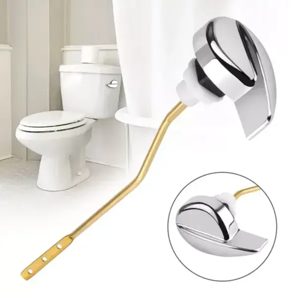 Easy Use Side Mount Toilet Flush Lever Handle Angle Fitting for TOTO Kohler Tank 0