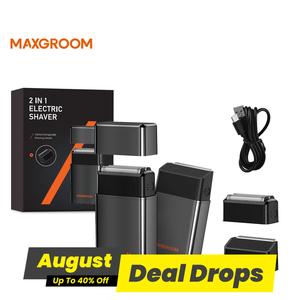 2 in 1 Electric Shaver for Men, Foil Shaver, Rechargeable Electric Razor, Beard Trimmer, Facial Hair Remover, Cordless Portable Shaver, Men's Grooming Tool